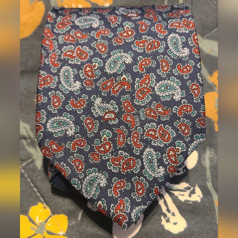 Windsor Blue and Red Paisley Tie
